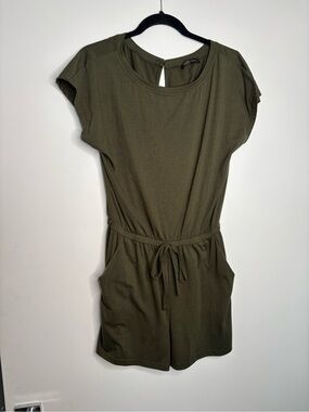PrettyGarden olive green romper